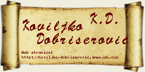 Koviljko Dobrišerović vizit kartica